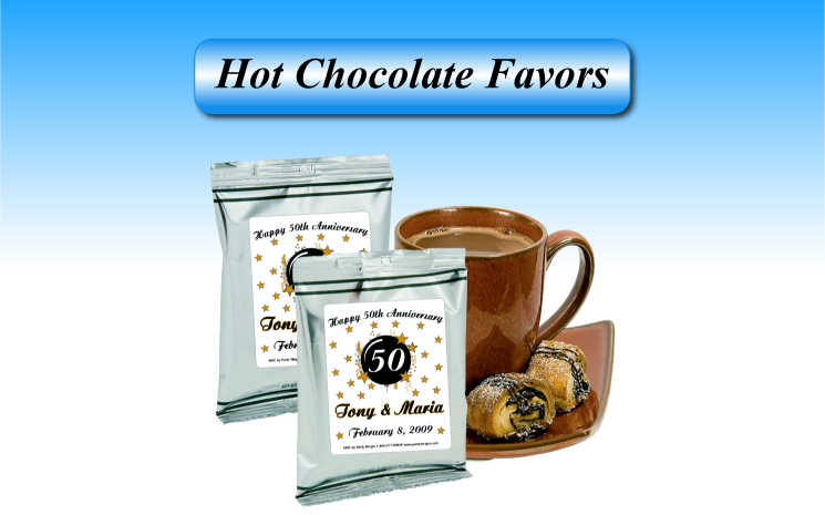 Personalized Hot Chocolate Pack favors