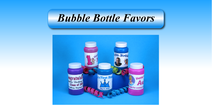 Personalized Bubble Bottle favors