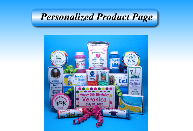 Personalized Party Products